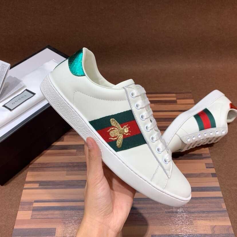 Gucci Ace low-top white leather sneakers