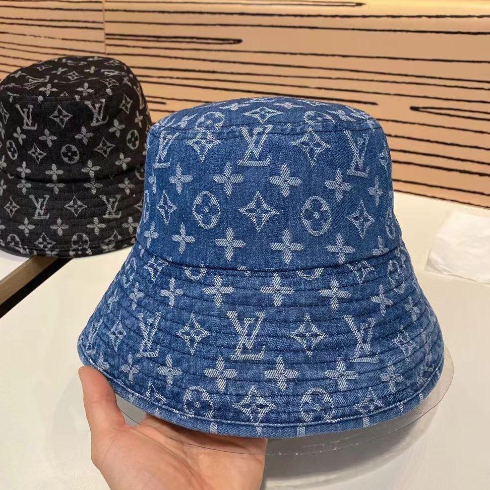 Louis Vuitton Monogram denim bucket hat in blue cotton