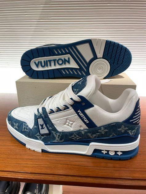 Louis Vuitton LV Trainer sneaker | Blue & White
