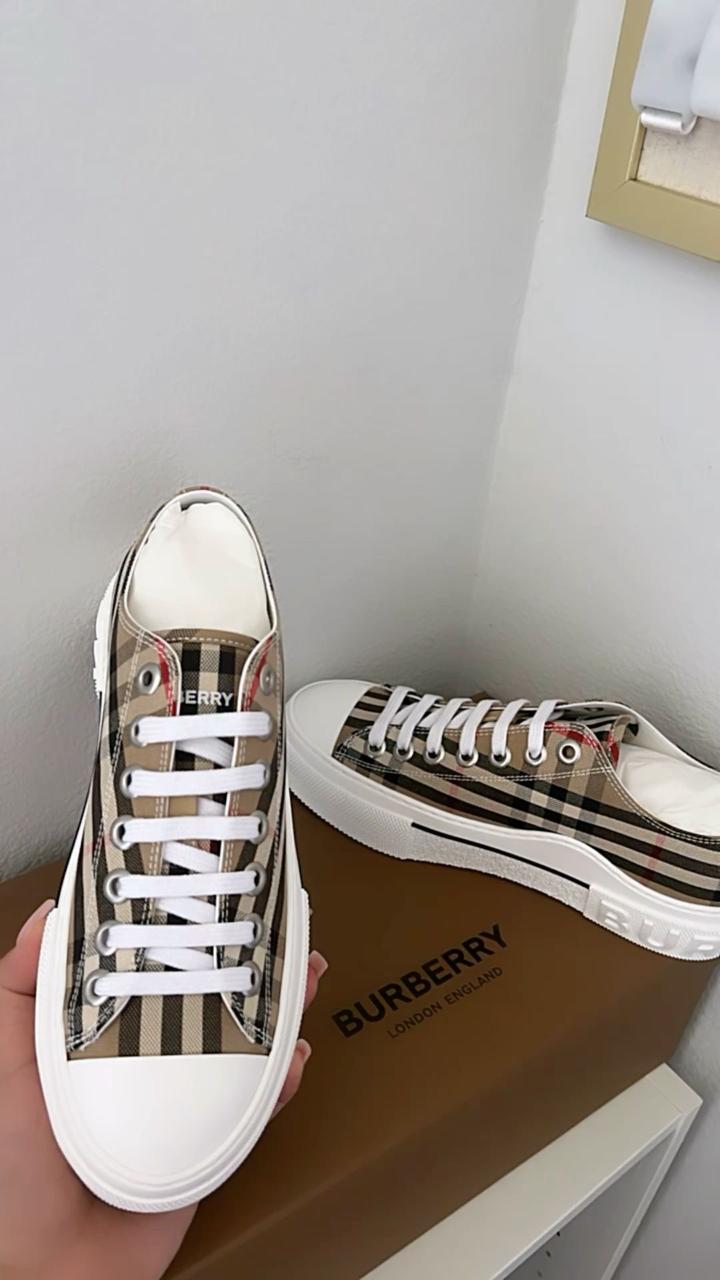 Burberry Vintage Check Cotton Sneakers