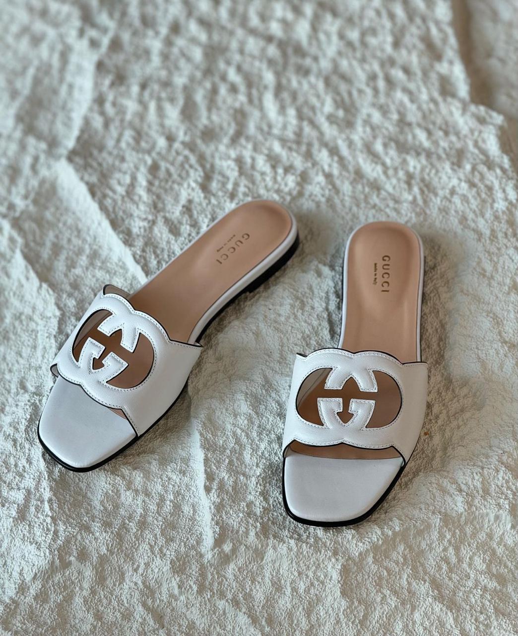 Gucci Interlocking G Cut-Out Slide Sandal