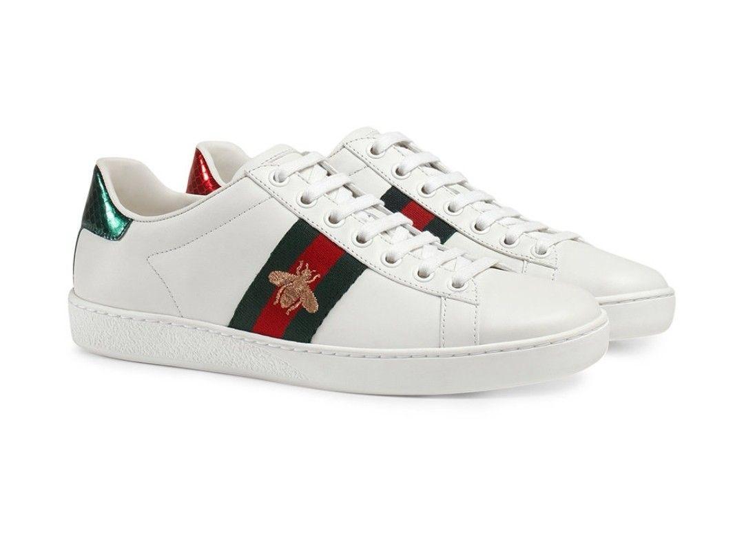 Gucci Ace low-top white leather sneakers