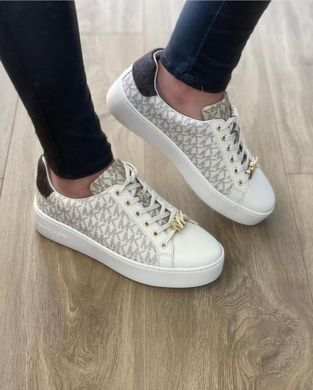 Michael Kors Poppy Color-Block Logo Sneakers