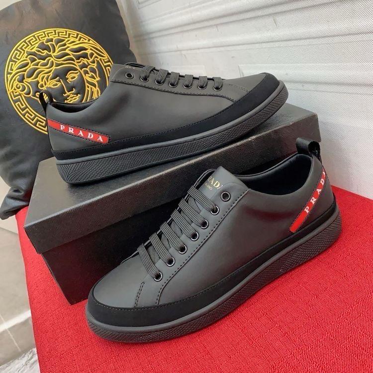 Prada Downtown leather sneakers