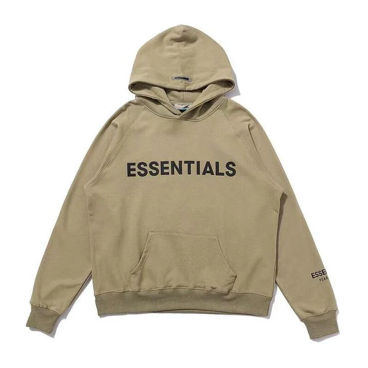 FEAR OF GOD Essentials 3D Silicon Applique Hoodies